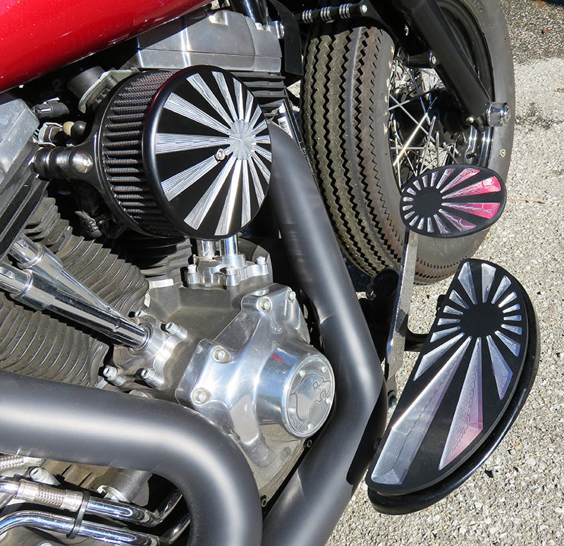 Platines reposes pieds Harley Davidson Softail