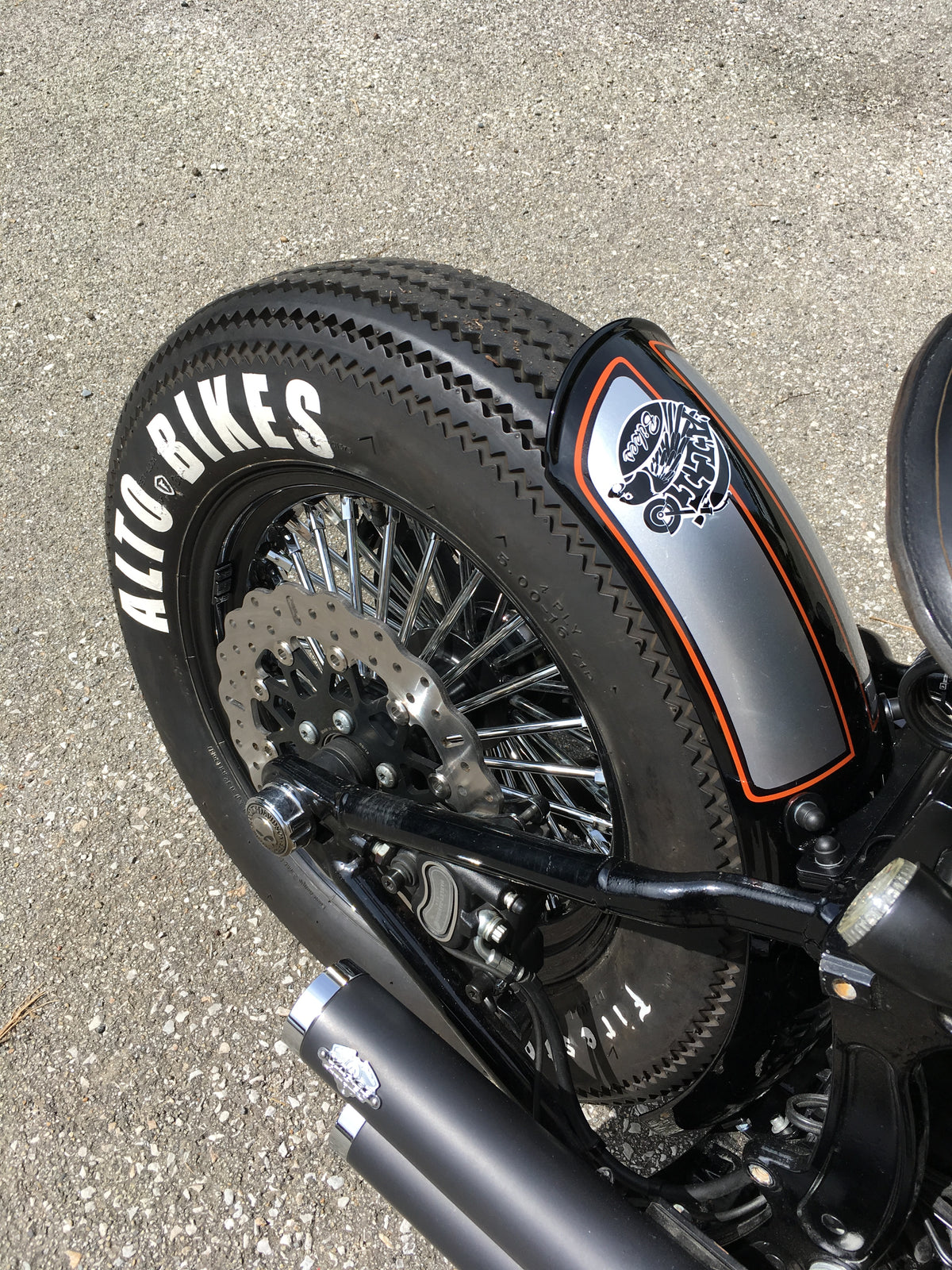 Kit Fender raz de roue pour Harley Davidson Softail