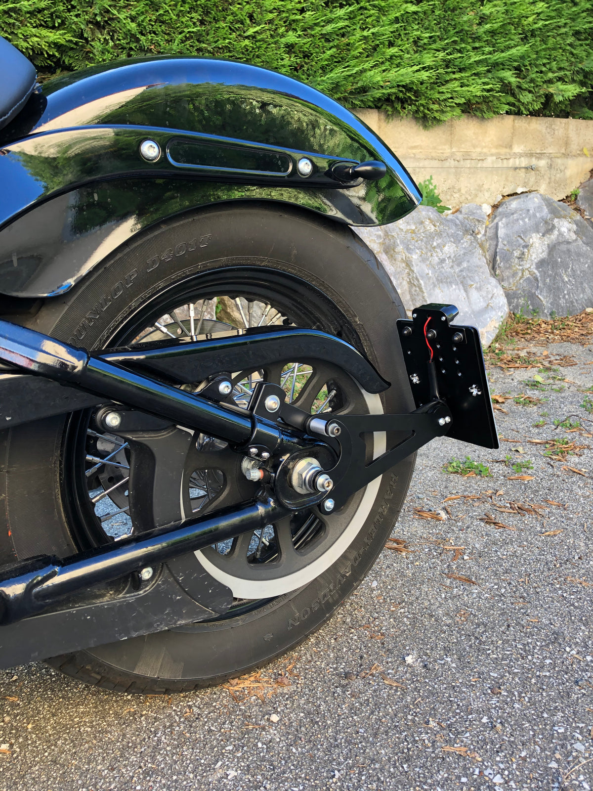Support de plaque Homologué pour Harley Davidson ( Modèle antérieur à 2018 )